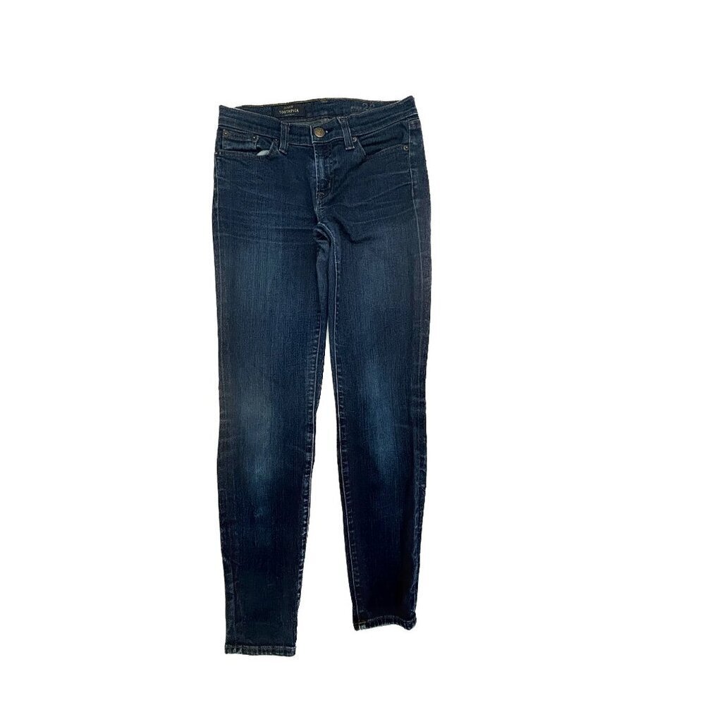 J. Crew Toothpick Women's size 26 Dark Wash Blue Denim jeans